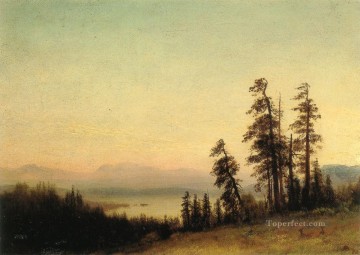  deer Painting - Landscape With Deer Albert Bierstadt